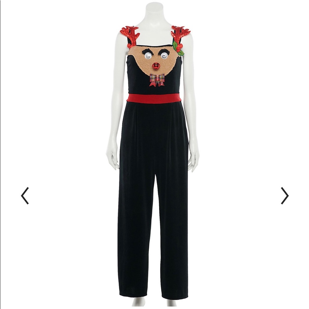 Velvet Reindeer Jumpsuit